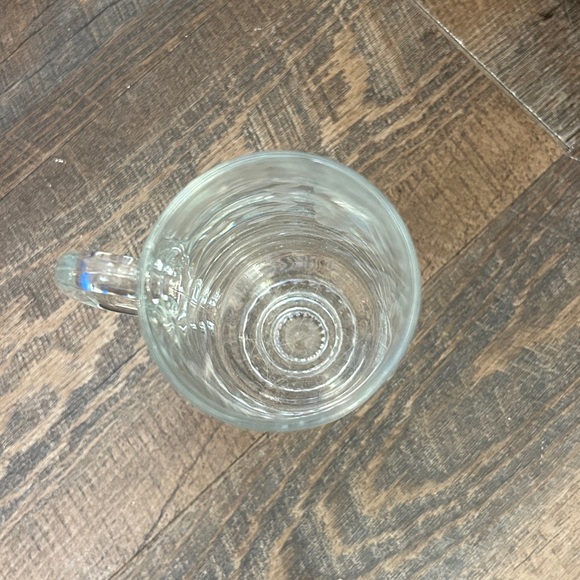 Princess House Heritage Footed Irish Coffee Mug Tempered Glass Cut Crystal Mint - Picture 2 of 7